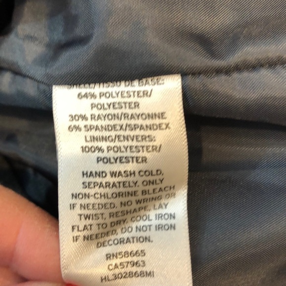 NWT Nordstrom Trending Gray Beaded Classic Pencil Skirt - Picture 8 of 8